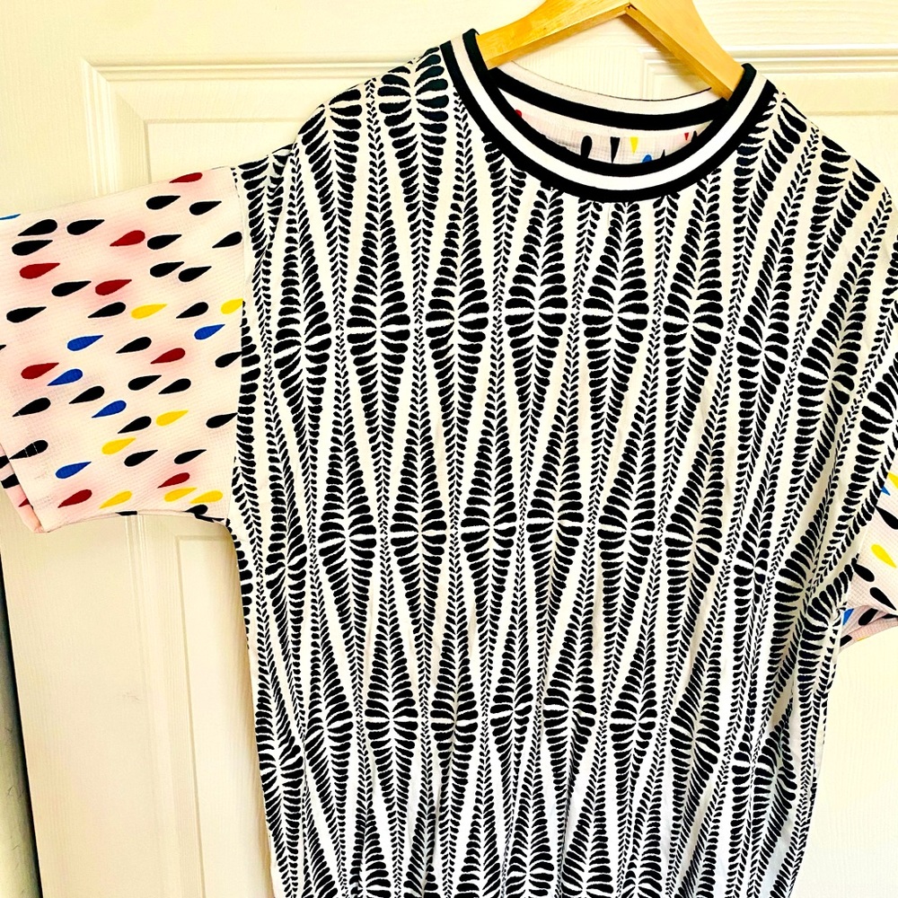 Native Rose T Shirt Dress Multicoloured L